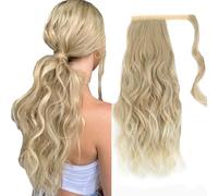 WUODHTW Ponytail Extension Drawstring Ponytail for Black Women Curly Wavy Synthetic Ponytail Hairpiece Daily Fluffy Pony Tail
