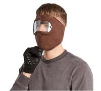 WUODHTW Unisex Winter Warm Mask with Ear Cove Full Face Shields Protection Headgear Masks Riding Windproof Balaclava Ski Mask Coffee