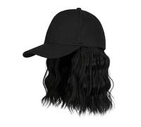 WUODHTW women's baseball cap wig hat bobo head wig summer short curly hair sun hat wig African curly wig cap