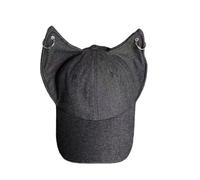 WUODHTW Y2k Hats Ears Denim Baseball hat Cat Hip-hop Sun Dance hat Grunge Aesthetic Baseball Hat Men Women