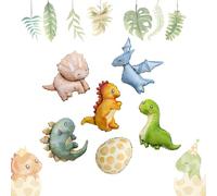 Wuokkig 6pcs Dinosaur Balloons, Baby Dinosaur Birthday Party Decorations | 12inch Original Dinosaur Balloon, Dinosaur Birthday Decorations, Jurassic World Birthday Decorations Cannot Fly