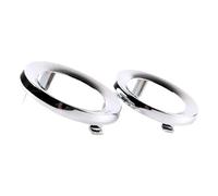 WUPEDI 1 Pair Automotive Accessory Replacement Ont Fog Light Rings Cover Caps Trim car fog light bezel