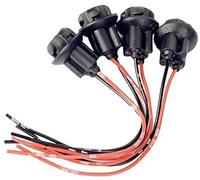 WUPEDI 194 T10 Light Bulb Socket Holder Connector Wire Plug, for Auto Car Headlight Bulb Adapter(BLACK 4pcs T10 194 Socket)