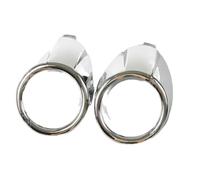 WUPEDI 2 Pcs Car Tyling Abs Chrome Ont Fog Light Decorative Lights Cover Case Tickers, for Ford, for Fiesta, 2009 12 Accessories car fog light bezel