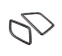 WUPEDI 2pcs Carbon Fiber Car Dashboard Air Conditioning Vent Frame Sticker Left Hand Drive, for BMW, 5 Series F10 F18 520 2011-2017 Car Interior Trim Strip