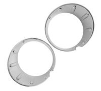 WUPEDI 2pcs Fog Light Covers for 2003 2013, for Mini, for Cooper, R55 R56 R57 R58 R59 51117248791, 51117248792 car fog light bezel(Chrome)