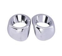 WUPEDI 2pcs, for Mitsubishi, for Outlander, 2013 2014 Chrome Ont Fog Light Foglight Lamp Cover Trim car fog light bezel