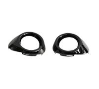WUPEDI 2pcs Per Et Tyling Ont Fog Lamp Ame Modified Head Fog Light Decoration Cover, for Ford, for Focus, 3 Accessories Abs Chrome car fog light bezel(Glossy Black)