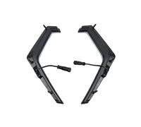 WUPEDI 2X ATV Turn Signal Fang Lights LED RGB Front Accent Light, for Polaris, RZR XP 1000 Turbo 2018 2019 2020 2021 With Chasing Color Motorcycle Turn Signal Light(Black)