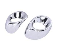 WUPEDI #413c 2pcs, for Mitsubishi, for Outlander, 2013 2014 Chrome Ont Fog Light Foglight Lamp Cover Trim car fog light bezel