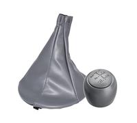 WUPEDI 5 Speed Car Gear Shift Knob Dust Cover, for Fiat, 500 500c 2007-2013 For Panda 2003-2012 Lever Pen Stick Gaitor Boot Car Gear Stick Knobs(BLACK Gear knob gaiter)