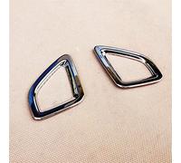 WUPEDI ABS Chrome Car Front Air Condition Outlet Vent Frame Panel Cover Trim Accessories 2pcs, for Jeep, Cherokee KL 2014 2015 2016 2017 2018 Car Interior Trim Strip