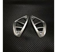 WUPEDI ABS Matte Front Air Condition Outlet Vent Detector Cover Trim Car Styling Accessories 2pcs, for Renault, Captur 2015 2016 2017 Car Interior Trim Strip