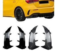 WUPEDI Abs Rear Bumper Poiler Plitter, for Mercedes, a Class W177 A200 A220 Elevate Your Vehicle' Appearance And Performance rear diffuser lip(Black-china)