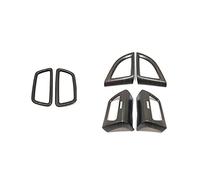 WUPEDI ABS Wood Grain, for CR-V CRV Accessories 2012-2016 Car Back Rear Air Condition Outlet Vent Frame Cover Trim Styling Car Interior Trim Strip(A 4)