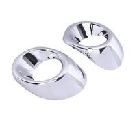 WUPEDI Au16 2pcs, for Mitsubishi, for Outlander, 2013 2014 Chrome Ont Fog Light Foglight Lamp Cover Trim car fog light bezel