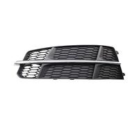 WUPEDI Auto Left Right Bumper Fog Light Grille Grill Cover, For A6 for, 14-18 Lamp Replacement Parts Car Front Fog Light Grille(Black Left)