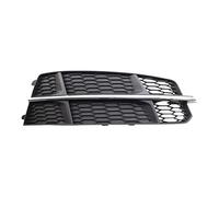 WUPEDI Auto Left Right Bumper Fog Light Grille Grill Cover, For A6 for, 14-18 Lamp Replacement Parts Car Front Fog Light Grille(Black Right)