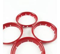 WUPEDI Car Accessories Center Console Front Air Outlet Ring Circles Frame Trim Cover, for Audi A3 8V 2013-2019 Interior Stickers car vent trim stickers(Red)