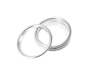 WUPEDI Car Air Center Console Outlet Trim Inner Ring Cover, for Audi A3 8V S3 2014-2019 Sportback Sedan Interior Accessories Car Styling car vent trim stickers(Silver Inner ring)