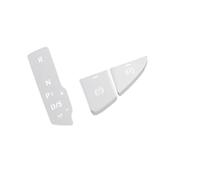 WUPEDI Car Center Console Trim Styling Gear Shift Multimedia P Buttons Cover Stickers, for A4 B9, for A5 2017-2021 Interior Auto Accessories Strips Dashboard Trim Strip(3pcs Silver)