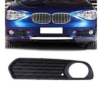 WUPEDI Car Front Bumper Fog Light Lamp Trim Cover Grilles Grill, for, 1-Series F20 F21 3 5 Door 2011-2015 Pre-facelift Exterior Parts Car Front Fog Light Grille(Black 1 Pc Right)