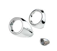 WUPEDI Car Ont Fog Lamp Ame Modified Head Fog Light Cover Decoration Ring, for Ford, for Focus, 3 Accessories Abs Chrome 2pcs Per Et car fog light bezel(Chrome)