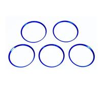 WUPEDI Car Styling Air Condition AC Outlet Air Vent Ring Cover Trim Decoration 5 PCS, for Mercedes-Benz, CLA GLA GLC Class W117 X156 AMG car vent trim stickers(Blue)