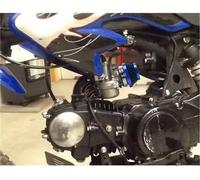 WUPEDI Carburetor 32 35 38 42 45 48 55Mm 60Mm Steel Air Filter, for 2 Stroke Engine 21/24/26/28/30Mm Pe28 Pe30 Garden Tractor Carb(BLACK 38mm blue)