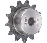 WUPEDI Chainsaw Drive Sprocket Part For 14 Teeth Sprocket Type B Single Strand 1/2 Pitch 10Mm Bore A3 Carbon Steel, Iso 08B(BLACK 57mm)