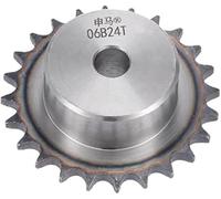WUPEDI Chainsaw Drive Sprocket Part For 21 Teeth Sprocket Type B Single Strand 3/8 Pitch 12Mm Bore A3 Carbon Steel, Iso 06B(BLACK 76mm)