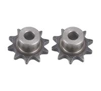 WUPEDI Chainsaw Drive Sprocket Part For Chain Roller Sprocket 10Mm Bore 1/2 Pitch 9 Tooth Single Strand Type B A3 Carbon Steel, Iso 08B 2Pcs(BLACK 45mmx10mm)
