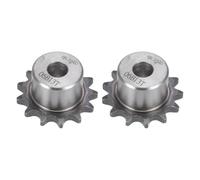 WUPEDI Chainsaw Drive Sprocket Part For Chain Roller Sprocket 8Mm Bore 3/8 Pitch 9 Tooth Single Strand Type B A3 Carbon Steel, Iso 06B 2Pcs(BLACK 42mmx10mm)