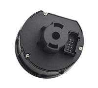 WUPEDI Chrome Auto Headlight Switch Head Light Fog Lamp Automatic Controller Knob, for VW, for Touran, for Tiguan, for T-ROC Car Dashboard Fog Light Control Switch(BLACK PQ)