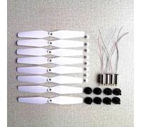 WUPEDI DIY Assembly Replacement Propeller Motor Gear Set Drone Part, For SJR/C S20W S20 S30 S30W GPS Drone RC Quadcopter Drone Spare Parts Drone Propeller(Burgundy)