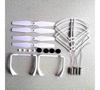 WUPEDI DIY Assembly Replacement Propeller Motor Gear Set Drone Part, For SJR/C S20W S20 S30 S30W GPS Drone RC Quadcopter Drone Spare Parts Drone Propeller(Light Grey)