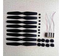 WUPEDI DIY Assembly Replacement Propeller Motor Gear Set Drone Part, For SJR/C S20W S20 S30 S30W GPS Drone RC Quadcopter Drone Spare Parts Drone Propeller(Purple)