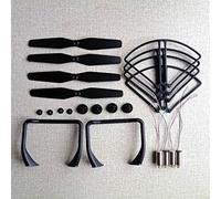 WUPEDI DIY Assembly Replacement Propeller Motor Gear Set Drone Part, For SJR/C S20W S20 S30 S30W GPS Drone RC Quadcopter Drone Spare Parts Drone Propeller(Black)