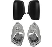 WUPEDI Door Wing Mirror Cover + Indicator Lens Right and Left, for Mercedes, Sprinter 2006 Onwards, Crafter 2006-2016 A0008111122 18229020 A0018229020 0018229020 convex mirror lens