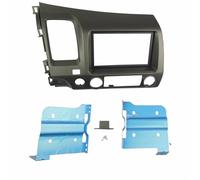 WUPEDI Double Din Radio Fascia, for Civic, 2007+ DVD Stereo CD Panel Dash Mounting Installation Trim Kit Face Frame Bezel Vehicle Stereo Fascia Trim(LHD,173X98mm)