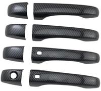 WUPEDI Exterior Door Handle, for Chrysler 300 300C 2020-2023 Cover Trim Paste Style Protector Car Accessories Door Handle Protector(Black 2 Hole Carbon Black)