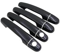 WUPEDI Exterior Door Handle, for Daihatsu Terios Bego Eco Wild J200 F400 2006 2007-2015 2016 Handles Cover Decoration Accessories Door Handle Protector(Black 2 Keyholes Carbon Black)