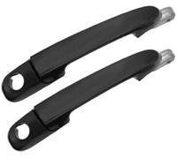 WUPEDI Exterior Door Handle, for Hyundai Accent 2006 2007-2011 2012 Car Front Rear Left Right Handles 83660-1E000 83650-1E000 Door Handle Protector(Black Front Pair)