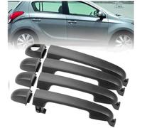WUPEDI Exterior Door Handle, for Hyundai I20 Pb 2009 2010-2014 2015 Front Rear Left Right Car Outer Replacement Parts Door Handle Protector(Black 4 Pcs)
