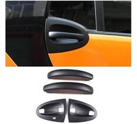 WUPEDI Exterior Door Handle, for Smart 451, Two 2009 2010 2011 2012 2013 2014 2015 Car Cover Trim Decor Sticker Door Handle Protector(Black 4pcs Black)