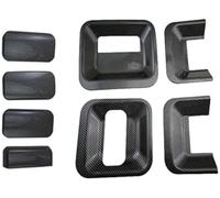 WUPEDI Exterior Door Handle, for Transit Tourneo Mk6 Mk7 2007 2008 2009 2010 2011 2013 Car Bowl Covers Trim Paste Style Door Handle Protector(Black Handle and Bowl)