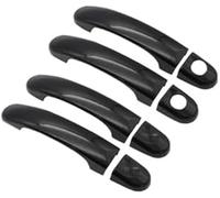WUPEDI Exterior Door Handle, for Vw for Caddy 2K 2005 2006 2007 2008-2018 2019 2020 2021 Door Handle Protector(Black 2 Keyhole 4 Door Black)