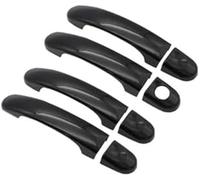 WUPEDI Exterior Door Handle, for Vw for Caddy 2K 2005 2006 2007 2008-2018 2019 2020 2021 Door Handle Protector(Black 1 Keyhole 4 Door Black)
