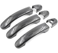 WUPEDI Exterior Door Handle, for Vw for Caravelle for Caddy T6 T5 for Transporter 2003 2004 2005-2012 2013 2014 2015 Door Handle Protector(Black Carbon Fiber)