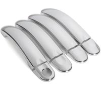 WUPEDI Exterior Door Handle, for Vw for Jetta Mk5 for Golf Plus GTI 2006 2007 2008 2009 2010 Door Handle Protector(Silver Handle)